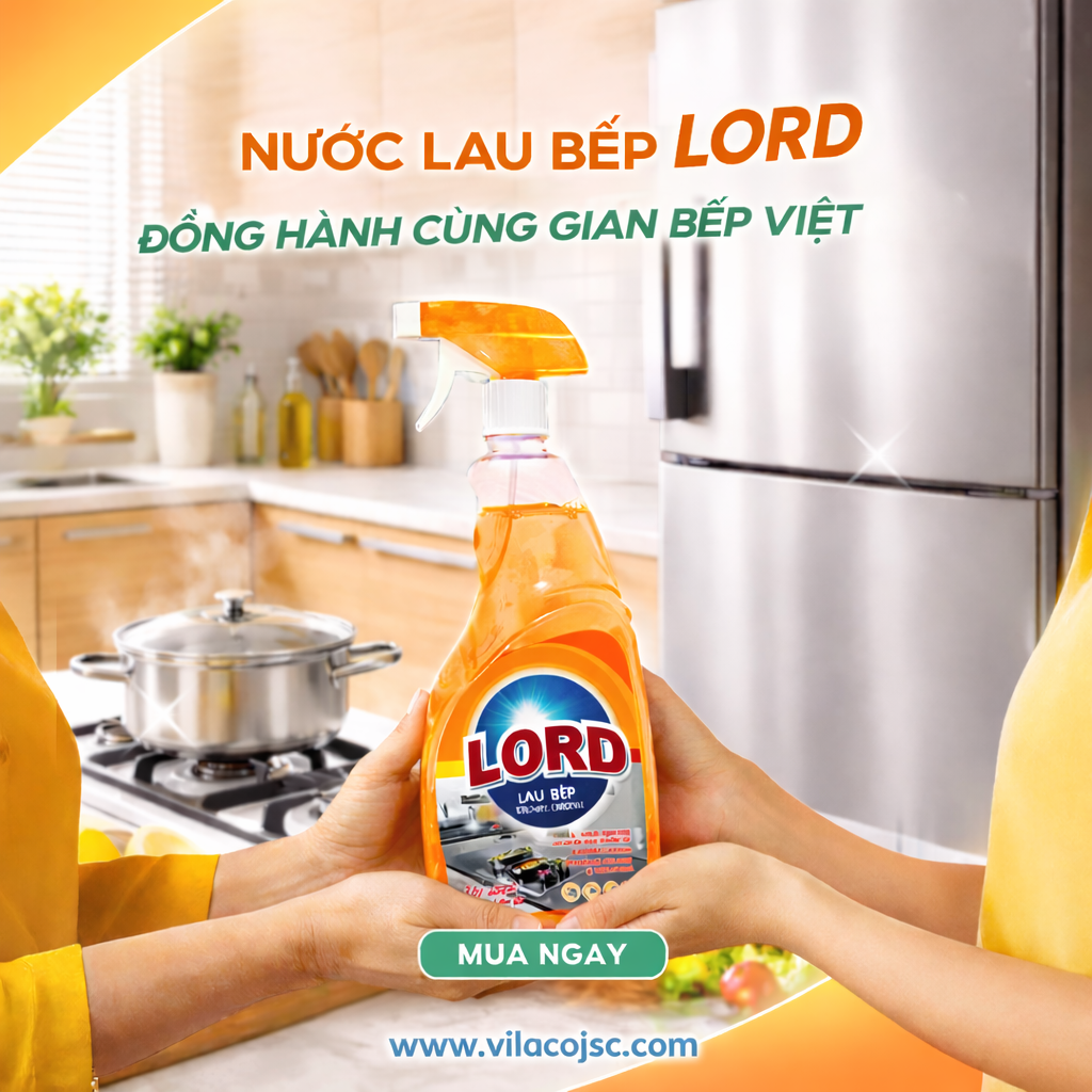 Nước Lau Bếp Lord Hương Chanh 