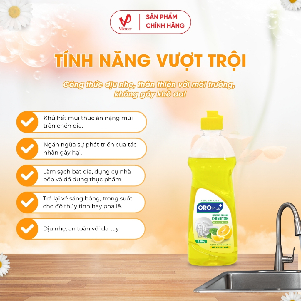 Nước rửa chén Oroplus Hương Chanh