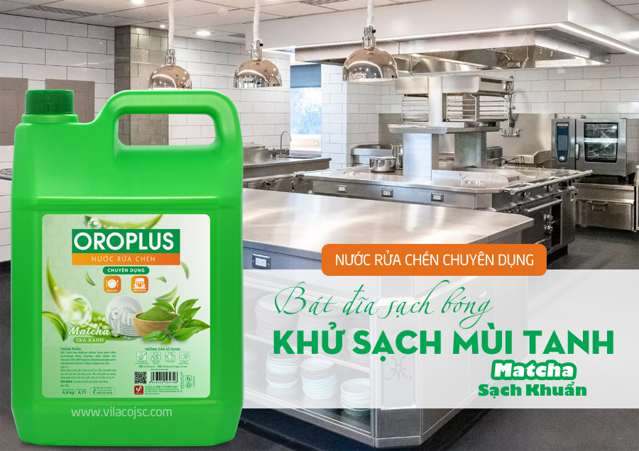 nước rửa chén Oroplus chuyên dụng cho nhà hàng, quán ăn