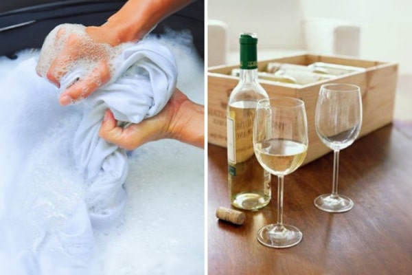 Làm sạch bằng sữa tươi hoặc kem cạo râu