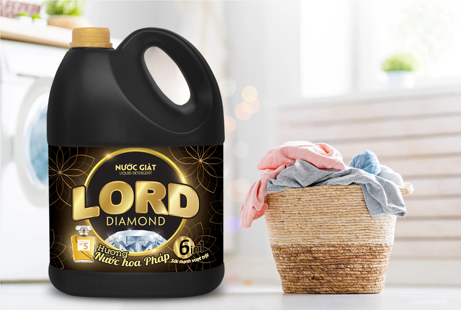 Nước giặt xả Lord Diamond hương nước hoa huyền diệu mê mẩn
