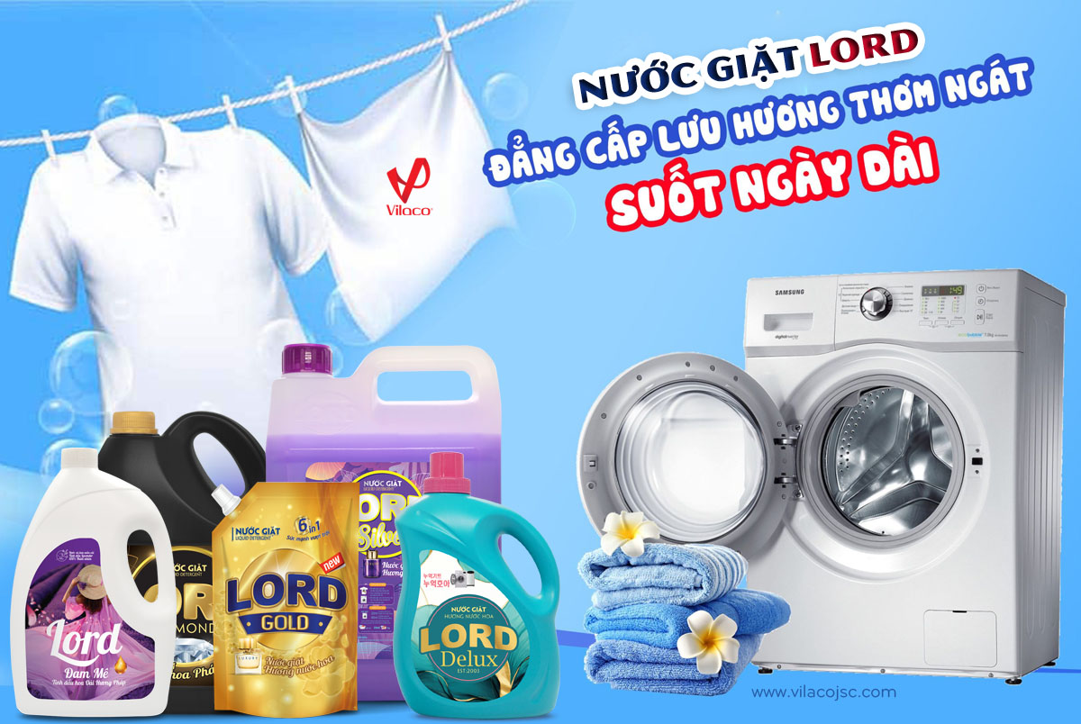 Xóa tan nỗi lo giặt giũ mùa nồm ẩm vì đã có nước giặt Lord hương nước hoa sang trọng