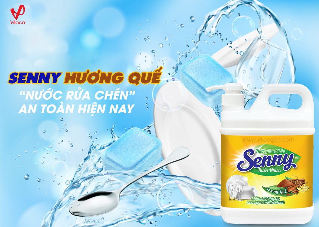 Nhẹ nhàng bếp núc với nước rửa chén Senny hương quế