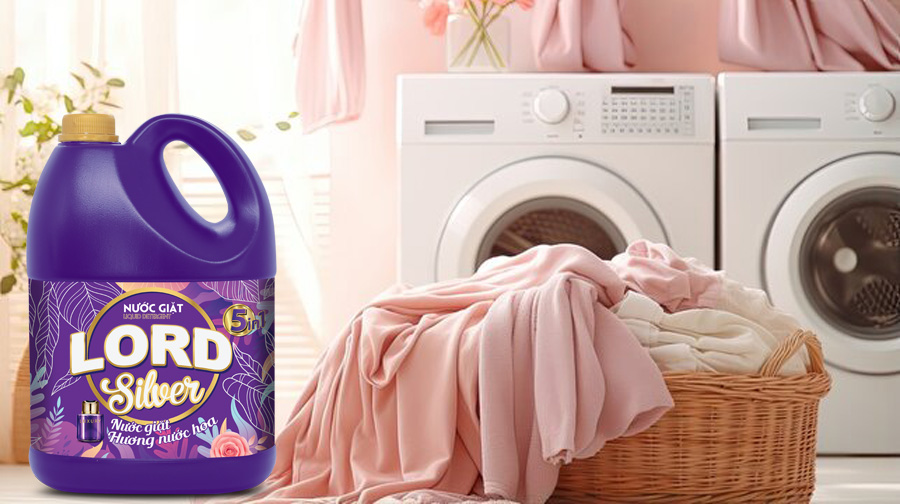 Sạch khuẩn, ngát hương bảo vệ làn da nhạy cảm với nước giặt Lord Silver