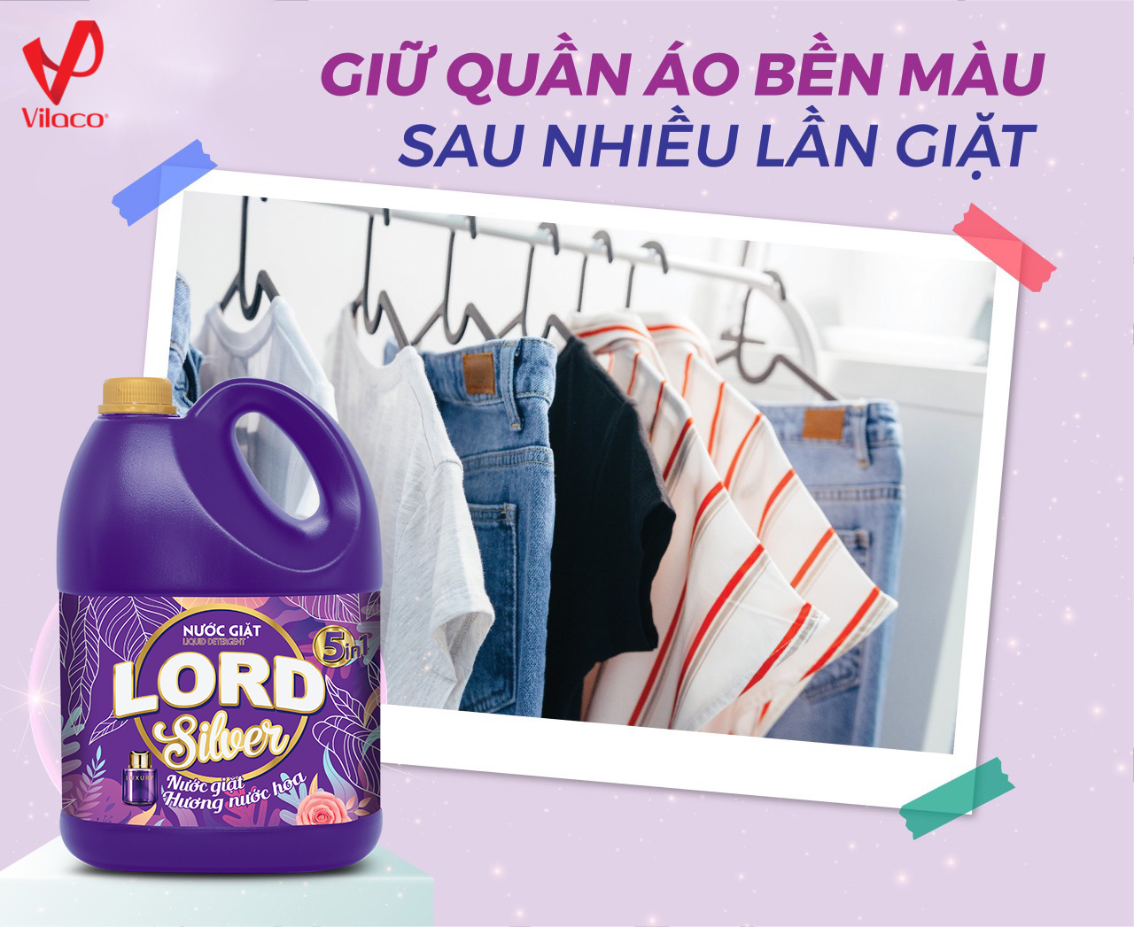 Cả nhà luôn thơm ngát – Vì đã có Nước Giặt Xả LORD Silver Hương Nước Hoa