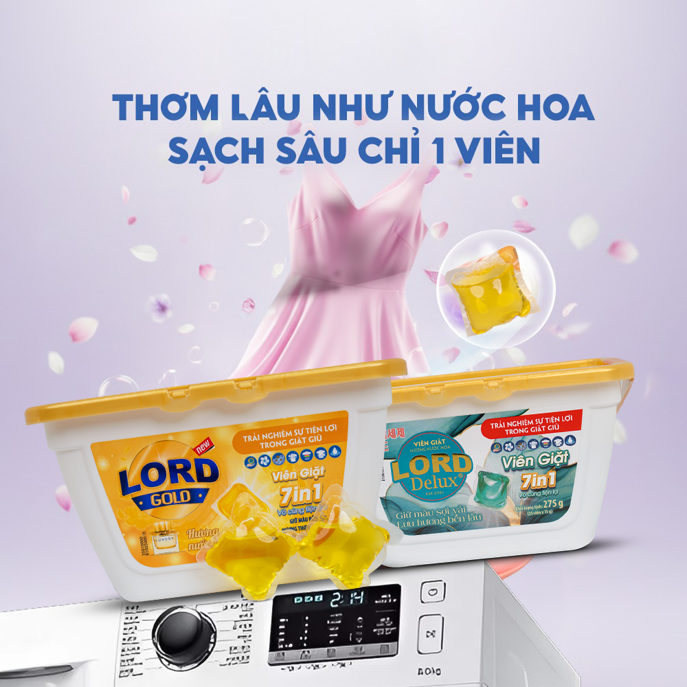 Giặt Một Viên, Thơm Cả Tủ Đồ: Lord Hương Nước Hoa Chuẩn Sang