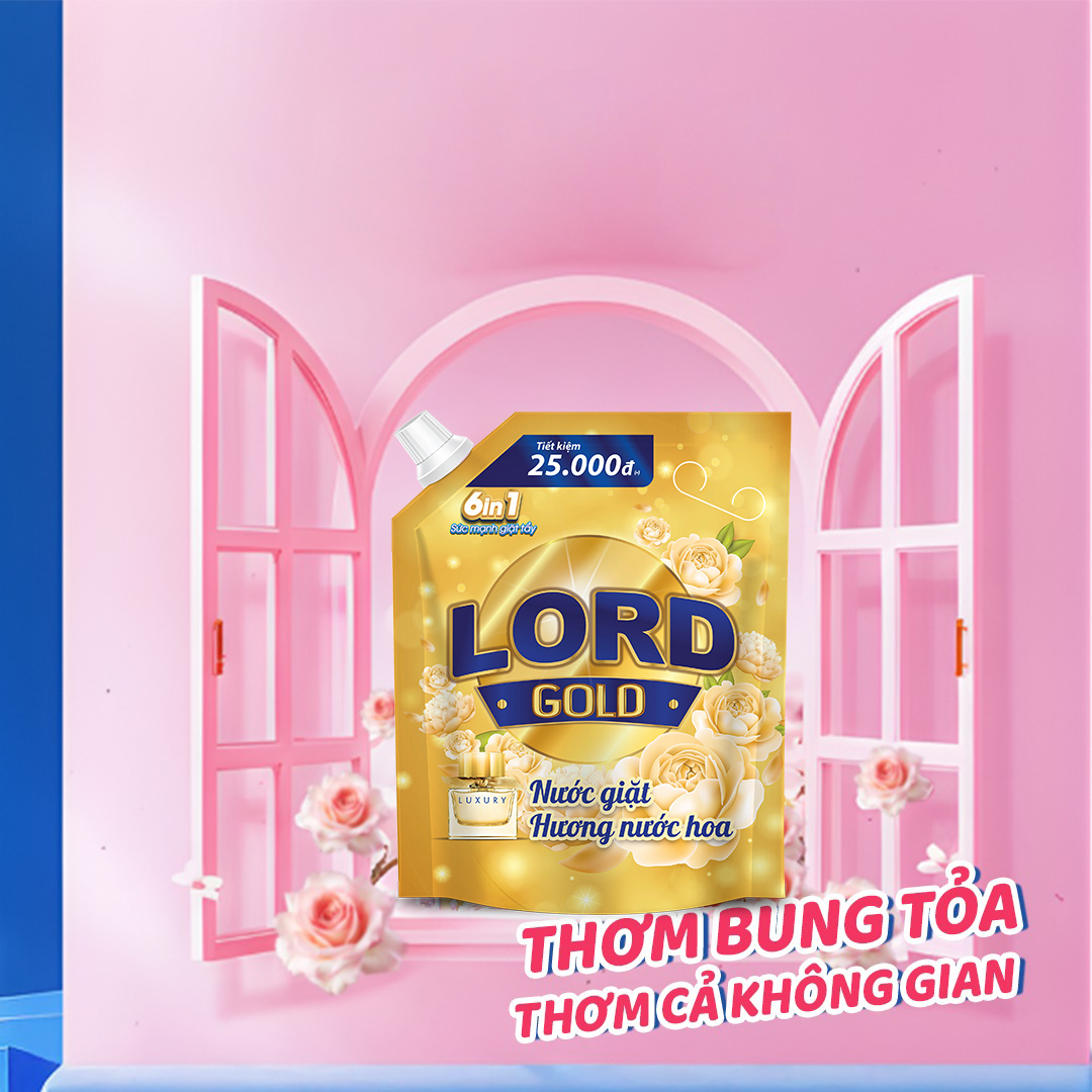 Nước Giặt Lord Hương Nước Hoa Sang Trọng Chuẩn Phong Cách Thượng Lưu