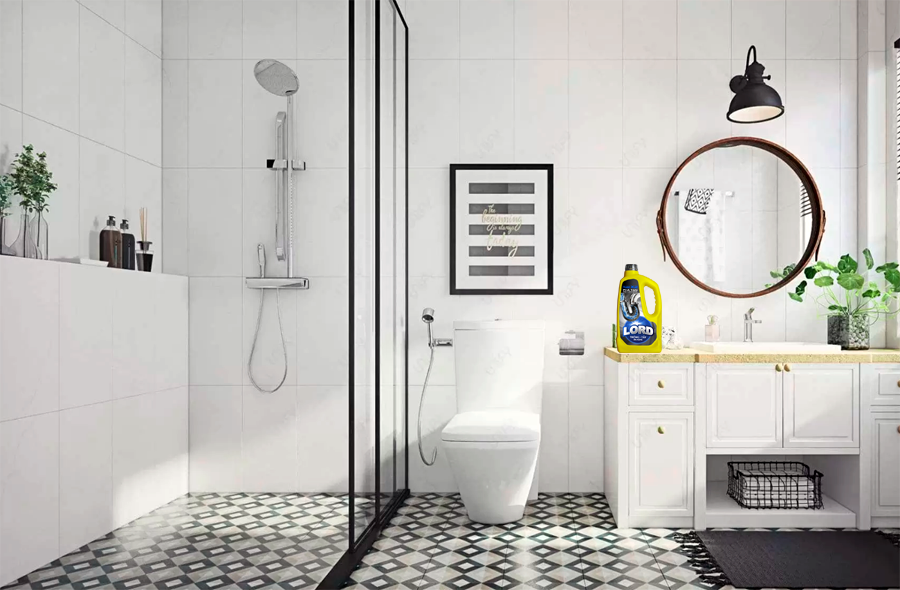 Vệ sinh nhà tắm, thông tẩy bồn cầu siêu sạch với thông tẩy đa năng Lord