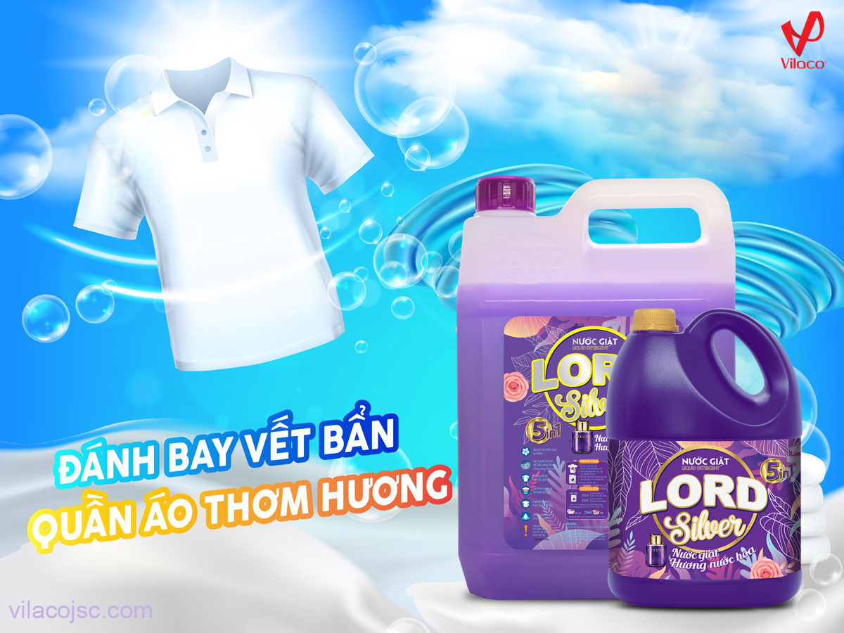 Áo quần thơm ngát, vấn vương cả ngày vì đã có nước giặt Lord Silver hương nước hoa