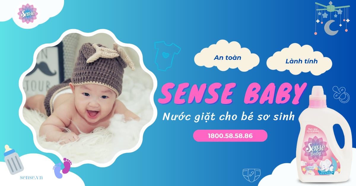 Bí kíp chăm sóc áo quần bé yêu luôn thơm tho với nước giặt Sense Baby