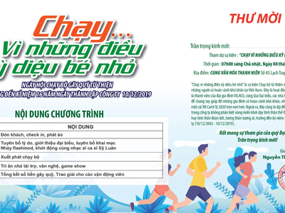 Chạy Vì Những Điều Kỳ Diệu Bé Nhỏ - Tết ấm cho người nghèo 2020.