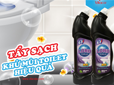 Bí kíp tiết kiệm thời gian cọ rửa toliet với Nước tẩy bồn cầu Lord