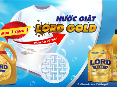 Nước giặt Lord Gold hương nước hoa - Dấu ấn hương thơm | Mua 1 tặng 1