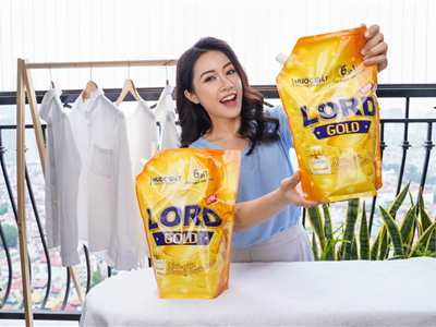 Có nước giặt Lord Gold - Một bước giặt áo quần sạch khuẩn thơm mềm