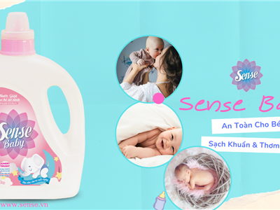 Nước giặt an toàn cho bé, lành tính, thơm lâu, bé thích mê