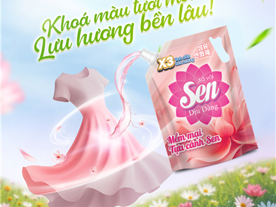 Nước Xả Vải Sen – Hương Thơm Thanh Khiết, Dịu Dàng Cho Từng Sợi Vải