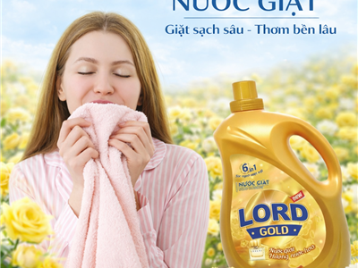 Nước Giặt Lord Gold – Mùi Hương Dịu Nhẹ, Quần Áo Thơm Mềm Suốt Ngày