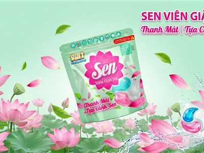 Viên Giặt Xả Sen Thanh Mát Tựa Cánh Sen – Xu hướng giặt giũ thông minh được nhiều gia đình lựa chọn